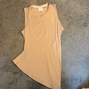 Gymshark Women’s Asymmetric Sleeveless Tank - Beige
